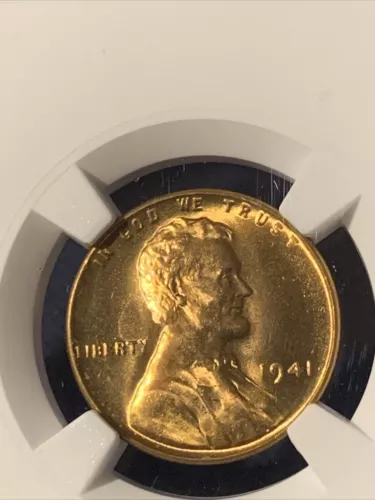 1941-P 1C Lincoln Head Cent Wheat Penny NGC MS 66RD ~ S194