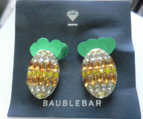 BaubleBar Sequin & Crystal Pineapple Stud earrings - Picture 1 of 3