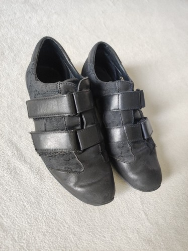 Original Gucci Sneaker Turnschuhe 35,5 schwarz Leder black leather shoes - Bild 9 von 9