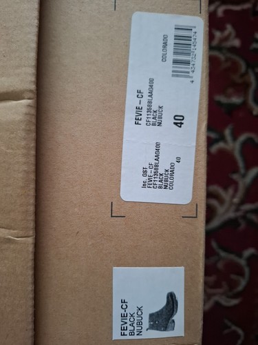 COLORADO Fevie Black Nubuck Ankle Boots Size 9 BNWBox - Picture 2 of 10