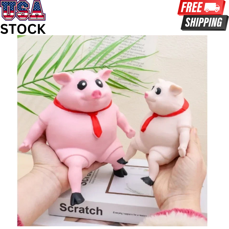 Cute Pink Pig Stress Relief Toy for Anxiety and Fun