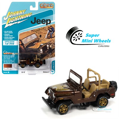 Johnny Lightning 1:64 - 2021 Classic Gold - Jeep CJ-5 Golden Eagle (Brown)