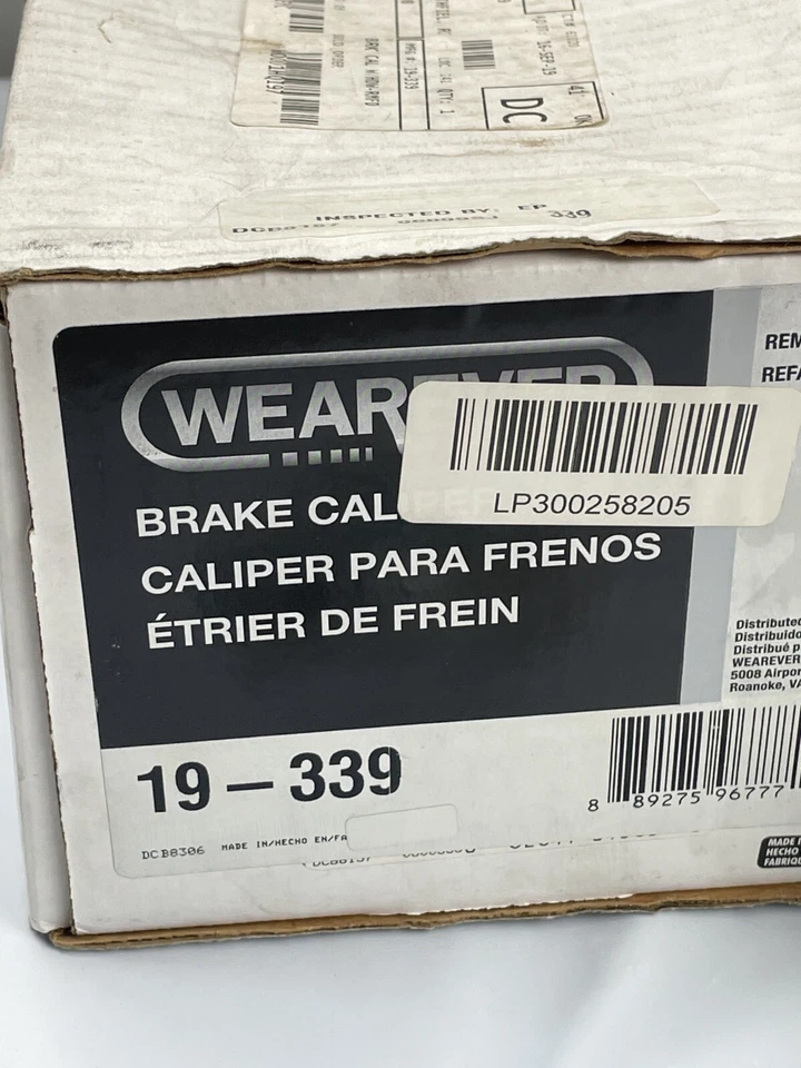 Pinza de freno de disco Wearever/Carquest 19-339, Reman; se adapta a la DELANTERA IZQUIERDA Foto 4 de 4