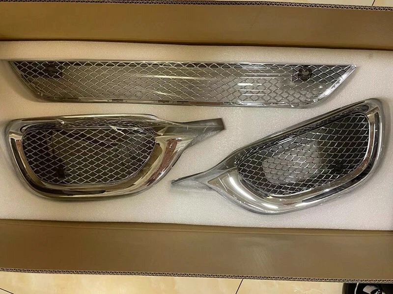 Kits de rejilla de malla inferior para actualización de auto negro para Mercedes Benz W223 Clase S400 S450 Foto 3 de 4