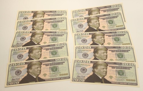 10 pcs Trump 2020 Dollar Bill Novelty Funny Money - Picture 4 of 5