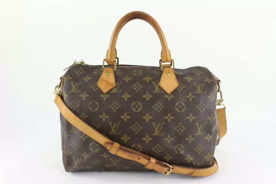 🌸LOUIS VUITTON Speedy 30 Monogram Bandouliere Shoulder Bag (DU1152)+Dust  Bag🌸