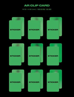 NCT 127] Sticker / Jewel Case ver. Official AR [Clip Card
