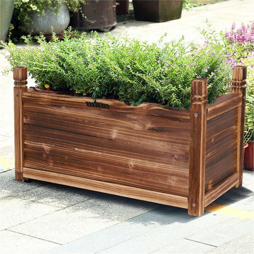 Long Planter Box Raised Garden Bed Large Elevated Planters Flowers Tomato Herbs - Picture 9 of 23