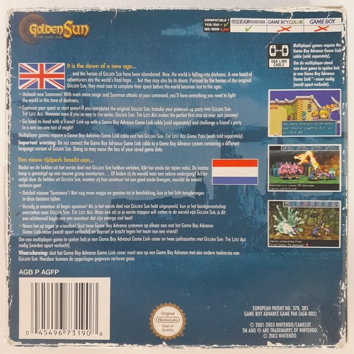 GBA Game: Golden Sun The Lost Age -EUR English Language in box - Picture 3 of 14