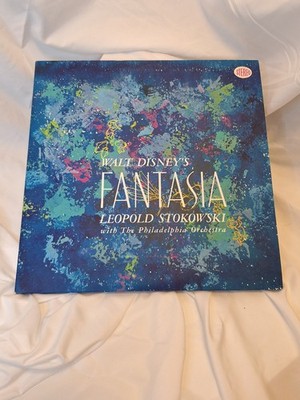Walt Disney VTG 1957 FANTASIA 3 LP Set Vinyl Record w/ Color Program Leopold