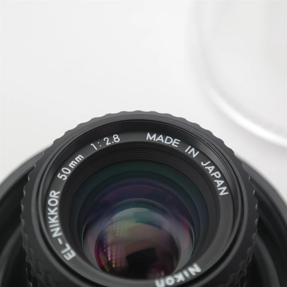 Lente de ampliación de colección NIKON EL-NIKKOR 50 mm F/2,8 Japón con ampliador de estuche COMO NUEVO Foto 3 de 4