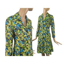 Vintage 1970s skirt suit set  vintage oversized collar blazer  matching skirt