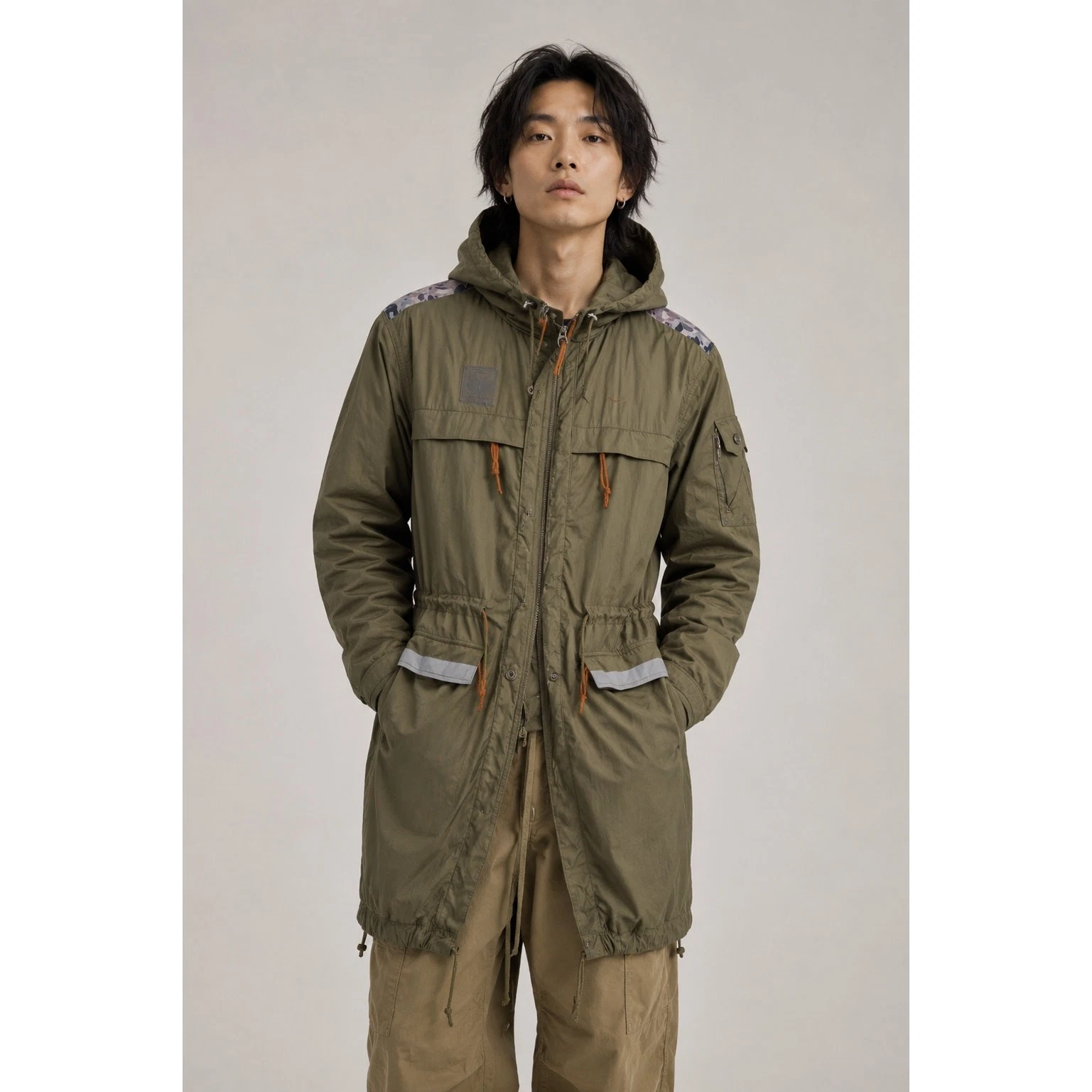 Puma × Mihara Yasuhiro Collaboration Nylon Jacket Mens Size medium Green Camo