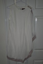 Ted Baker Sleeveless Bodycon Dress With Drape Front And Rear Zip Features Size 2