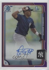 2015 Bowman Chrome Prospects Purple Refractor 148/250 Dermis Garcia Auto 7c5