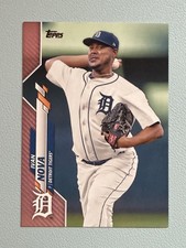 2020 Topps 379 Ivan Nova Detroit Tigers Mother's Day Pink 11/50
