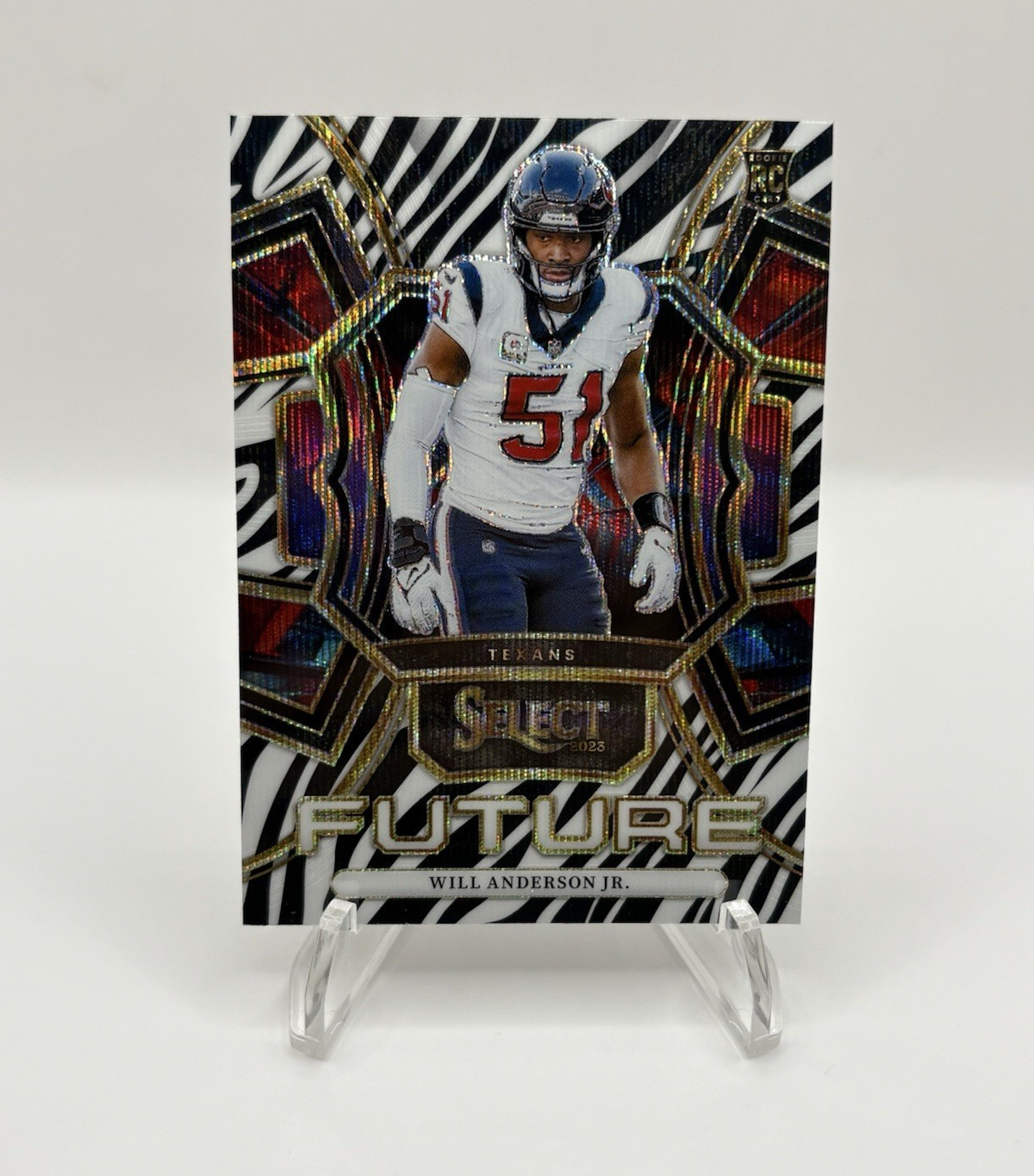 Will Anderson Panini Select Future #FUTWAN Zebra