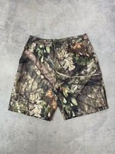 Vintage Y2K Mossy Oak Camo Shorts Size 32 Polyester Windbreaker Camp Gorp 2000’s