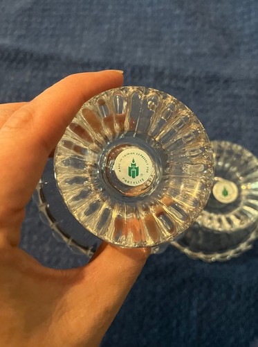 Vintage Pair 1990's Party Lite Scalloped edge Candlestick Holders - Picture 7 of 8