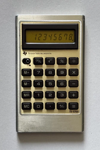 Texas Instruments TI-1750 Calculatrice Calculette/ Made in Japan / Vintage Retro