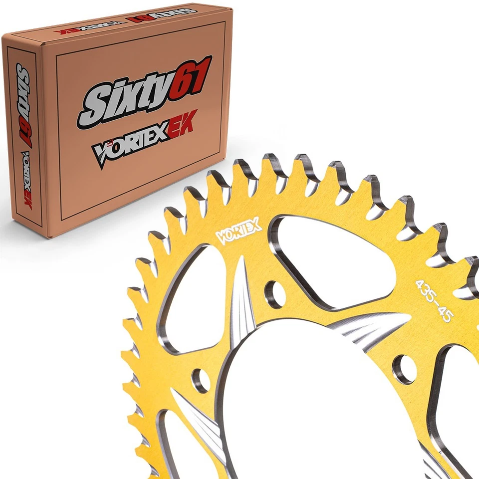 Piñón trasero KTM Duke 390 2013-2025 Vortex 520 38-54T rojo negro azul aluminio Foto 4 de 4