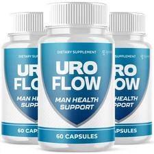 (3 Pack) Uro Flow for Men Prostate Health & Urinary Support Supplement 180 Caps