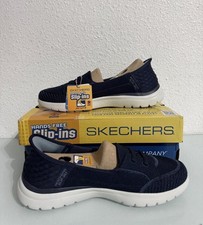 Skechers Shoes Womens 8.5 Go On The Go Slip-Ins Navy Blue Comfort Flat SN 136543