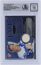 George Brett Royals Signed 2002 Topps Pristine Fall #FM-GB #/1000 BAS 10 Card