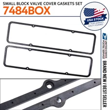 7484BOX Rubber Valve Cover Gaskets Fits For SBC Chevy 283 305 327 350 383 400
