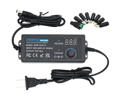 DIGISHUO 72W Power Supply Adjustable DC 3V ~ 24V 3A Variable 3~24V 