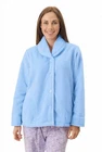 Womens Givoni Blue Button Up Luxury Fleece Winter Bed Jacket Lounge Wear 37