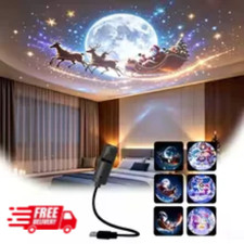 Christmas LED Projector Light 6 pcs Projection Patterns- Adjustable Santa Claus