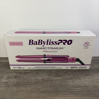 BaByliss PRO Nano Titanium Prima 2000 Ionic Straightener 3/4'' LIMITED EDITION