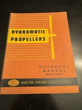 Hamilton Standard Hydromatic reversing Propellers Mechanics overhaul manual 