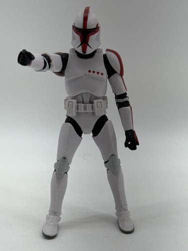 Star Wars Clone Trooper Action Figure Red & White Armor Collectible Toy