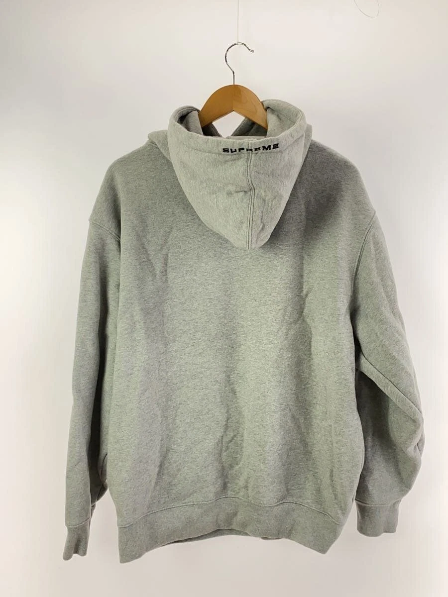 Supreme Felpa con Cappuccio 24SS Felpa con Cappuccio Heather M Cotone Grigio FQ0759 063 Usata