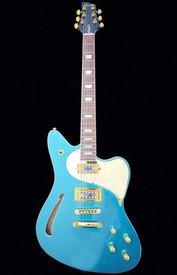 Firefly FFJA Electric Guitar Metallic Blue Mahogany Body Alnico 5 Stainless 