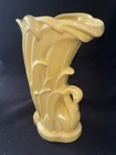 Vintage McCoy Art Pottery Yellow Gold 9” Swan Vase Mid Century Modern MCM NICE!