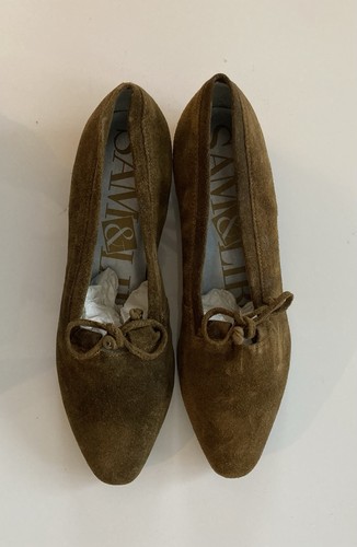 Sam Edelman Olive Brown Suede Shoes Size 7B New - Picture 2 of 7