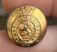 Victorian Bengal Engineers Indian Army Military Uniform Button RARE 22mm
