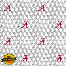The University of Alabama Crimson Tide Fabric Officially Licensed The Unive...