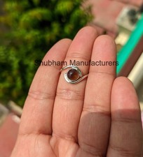 Smoky Quartz Ring 925 Sterling Silver Round Shape Handmade Dainty Ring Jewelry