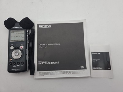 Olympus LS-10 Linear PCM Recorder Portable player Voice Recorder W/ Manuals WORK