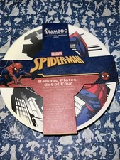 Disney SPIDER-MAN Bamboo Plate Set Of Four