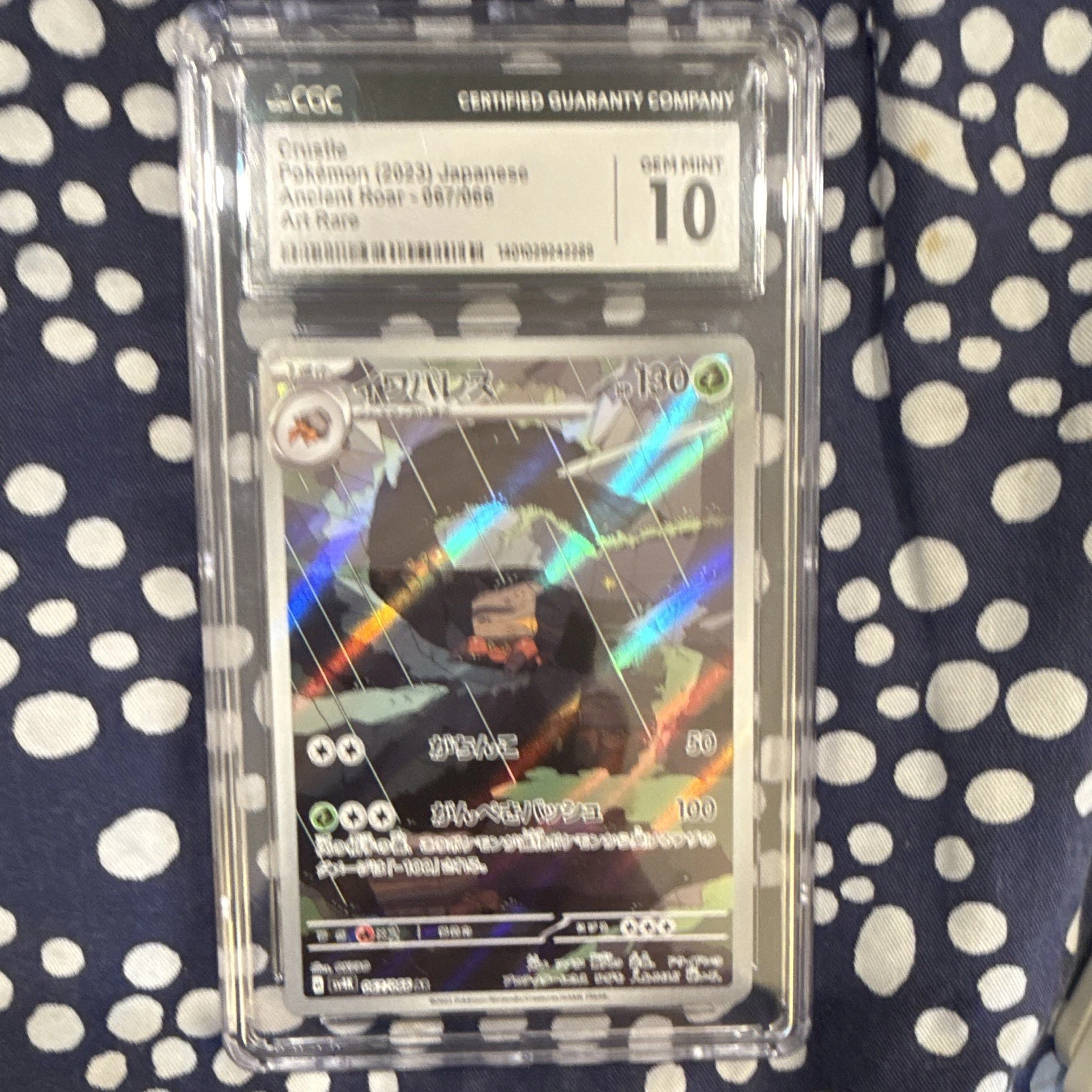 CGC 10 2023 Pokemon TCG Ancient Roar Crustle Holo Art Rare #067/066 JP