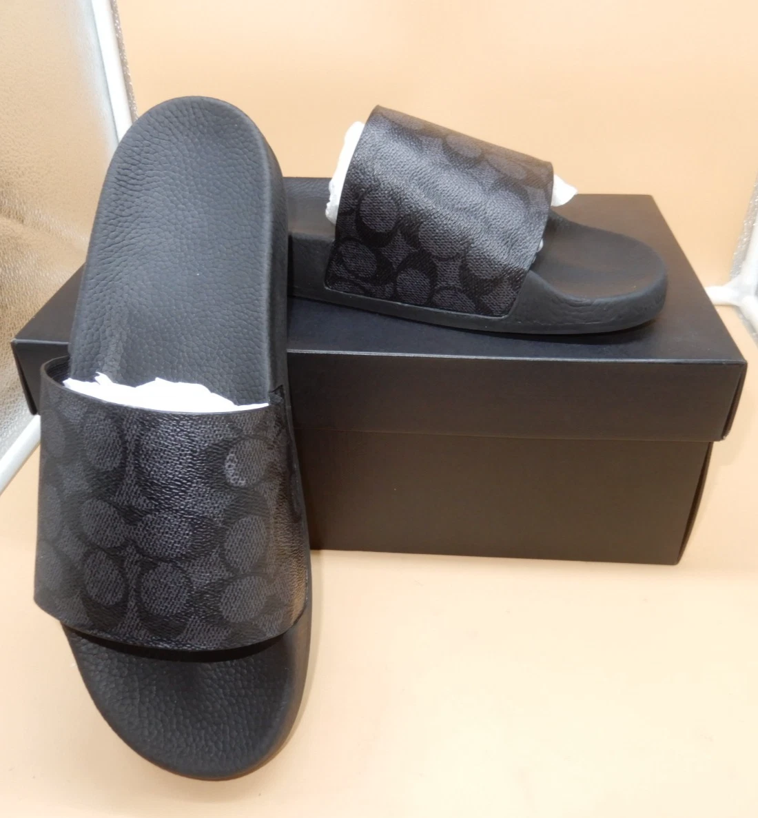 Coach Slide Low (1-1.9 in) Heel Height Sandals for Women for sale