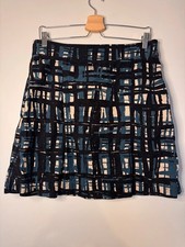 Hobbs Micro Cord Short Skirt Blue Size 12 Smart
