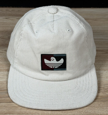 adidas Shmoofoil Cord Snapback Hat Cap Alumina Beige Corduroy Ghost Logo