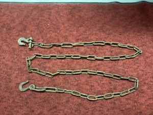 Vintage Heavy Steel Chain 9 Ft Rustic Industrial Farm Decor Hardware