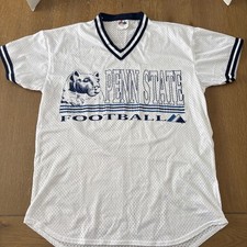 Vtg Penn State Nittany Lions Jersey Large Majestic Football Mesh USA 80s 90s EUC